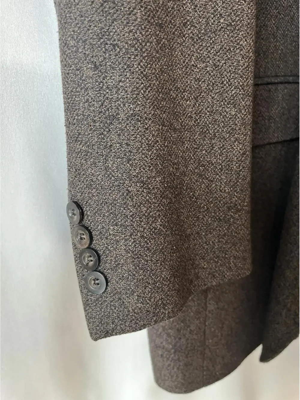 Men’s Vito Rufolo Soft Fine Silk & Wool Blazer Italy Pantex Woven Size 48 L